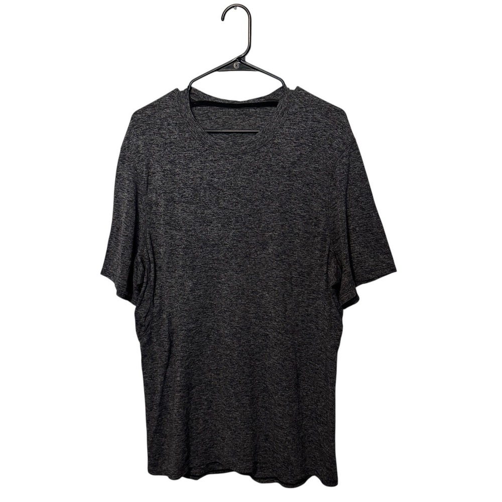 Lululemon Shirt Mens Large Heather Gray Lightweight Stretch Workout Train Gym